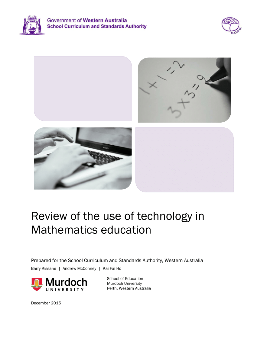 technology in mathematics education pdf