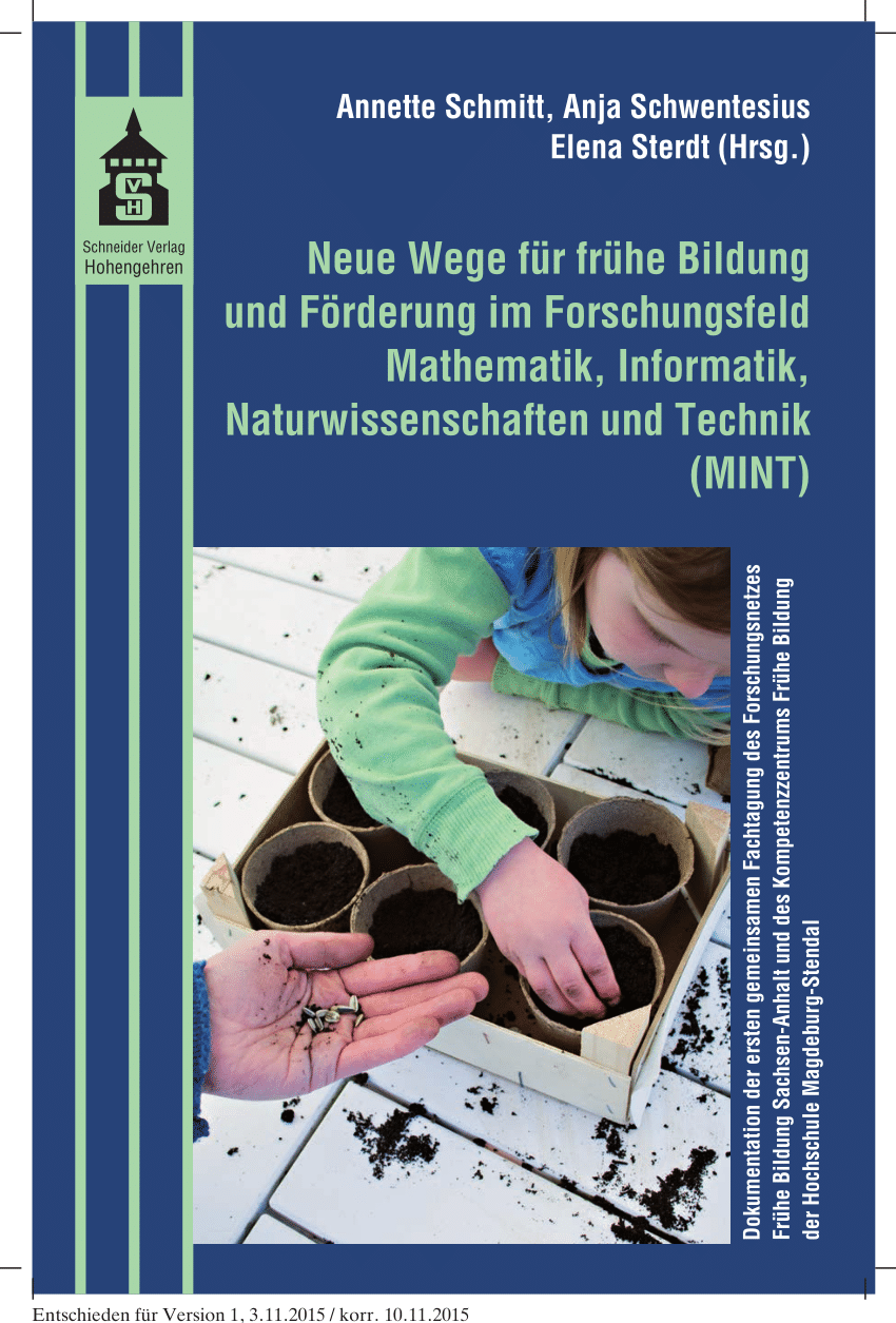 PDF) Neue Wege fr Frhe Bildung und Frderung im Forschungsfeld ...