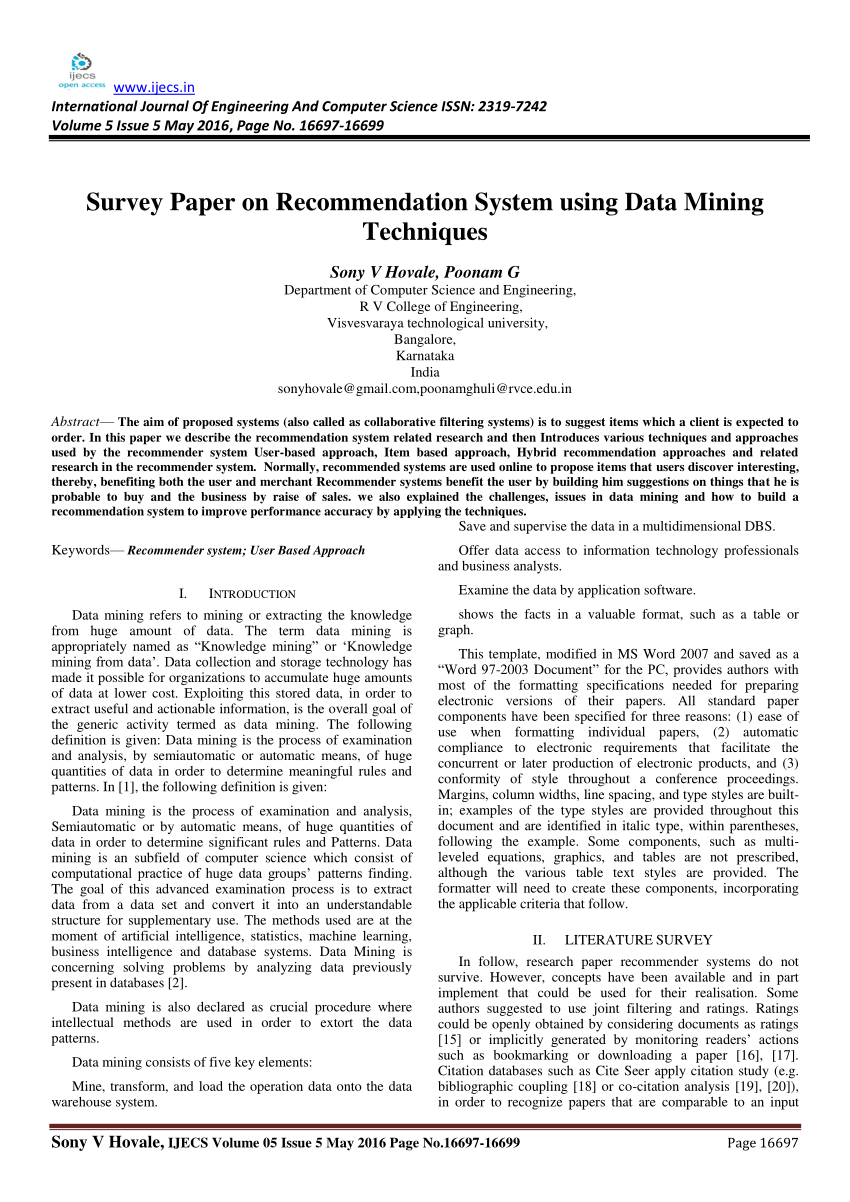 recent research paper in data mining