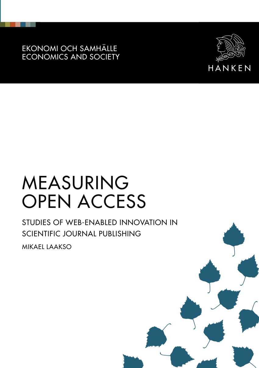 Pdf Measuring Open Access Studies Of Web Enabled - 