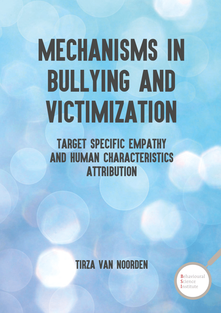 Pdf Mechanisms In Bullying And Victimization Target
