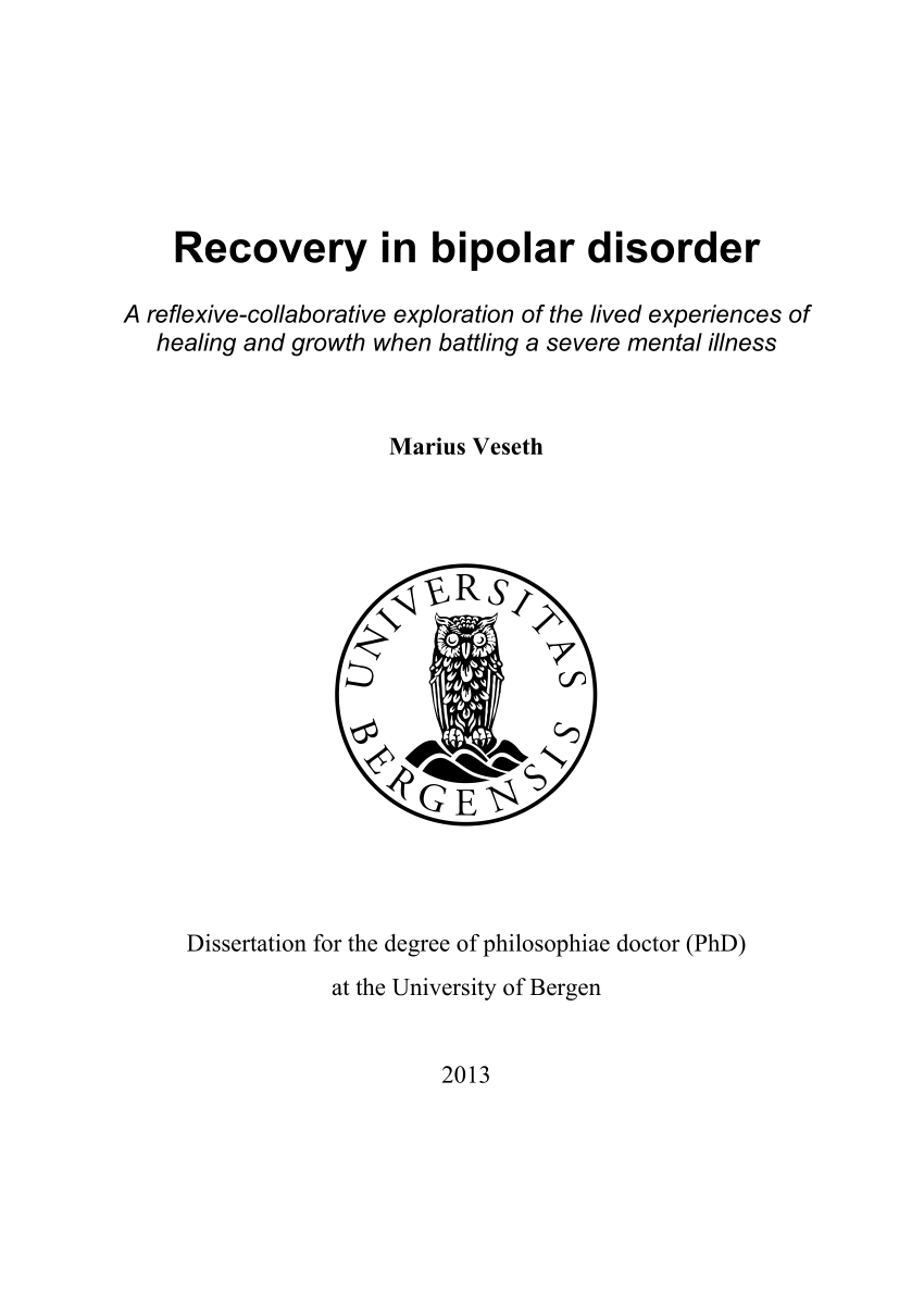 bipolar disorder research paper thesis