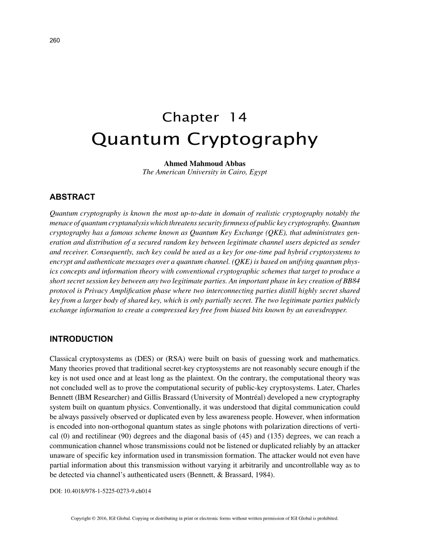 cryptography techniques research papers