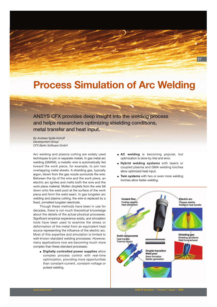 (PDF) Process Simulation of Arc Welding