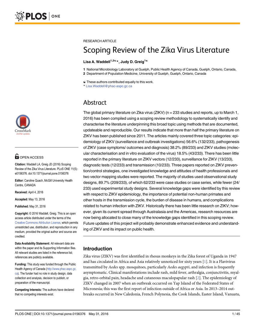 zika virus research paper pdf