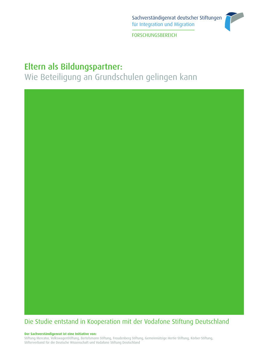 Pdf Eltern Als Bildungspartner Wie Beteiligung An - 