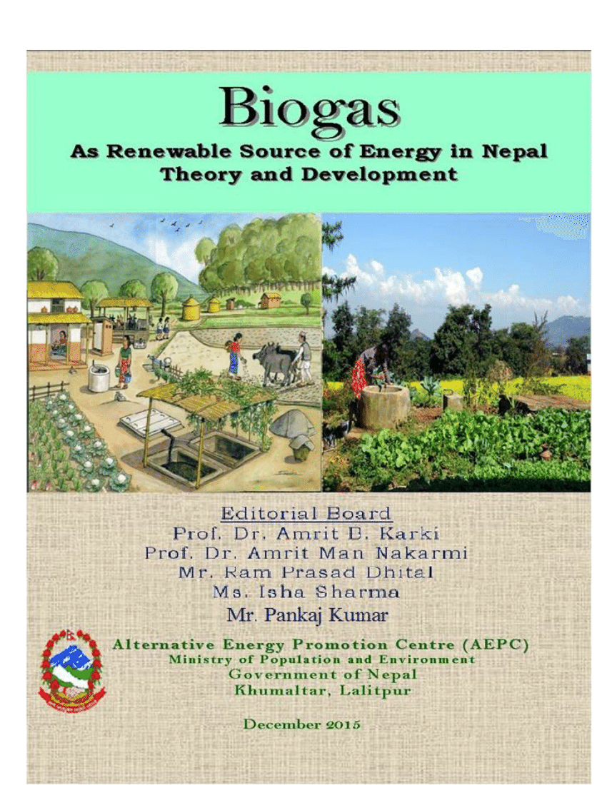 (PDF) Biogas as Renewable Source of Energy in Nepal. Theory and ...