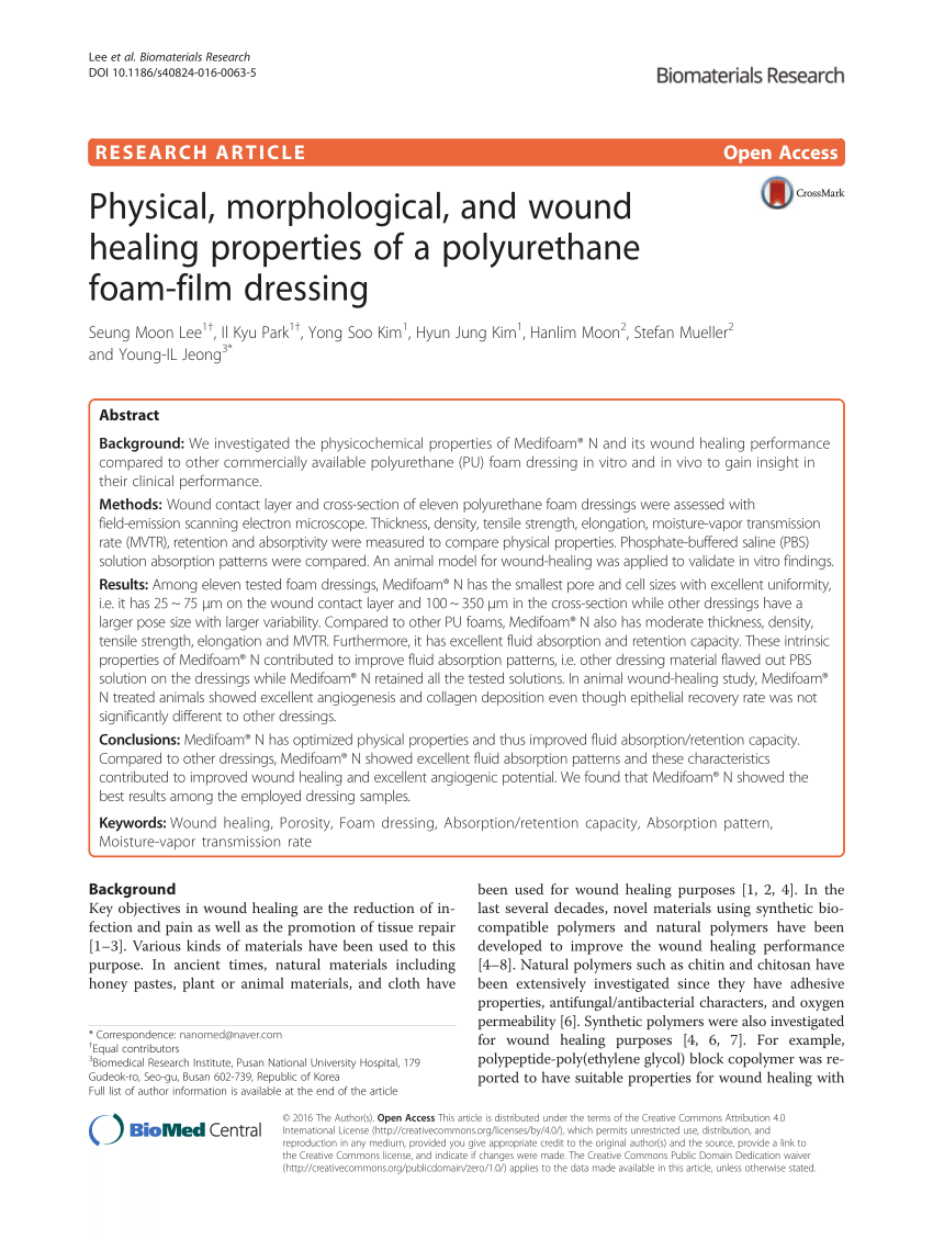 wound healing research articles pdf