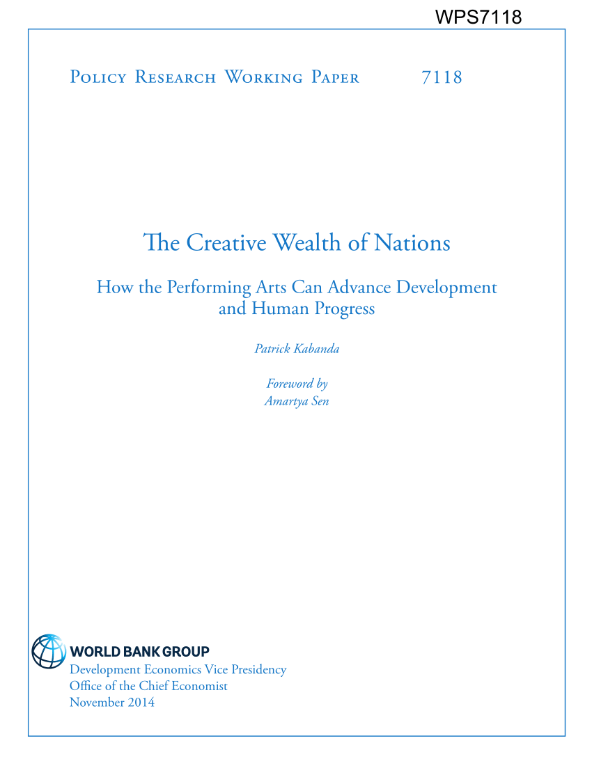 PDF) The Creative Wealth of Nations: How the Performing Arts Can ...