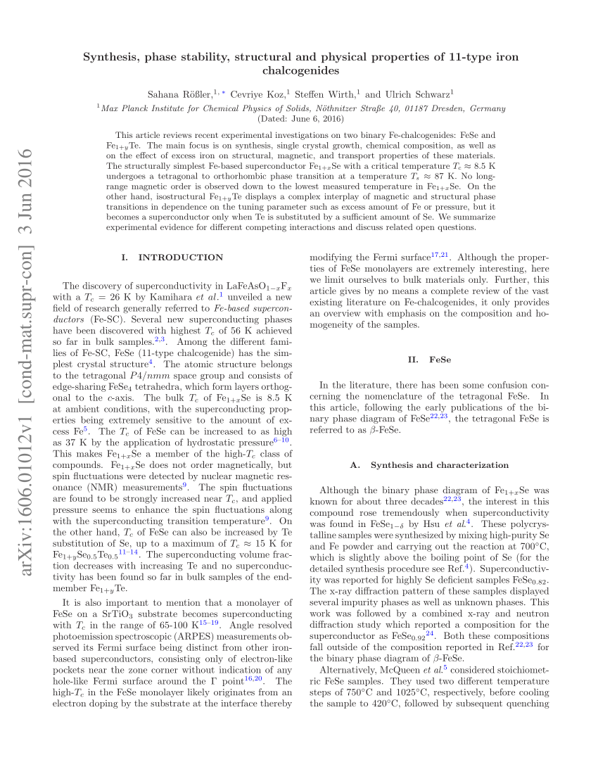 PDF) Synthesis, phase stability, structural and physical 