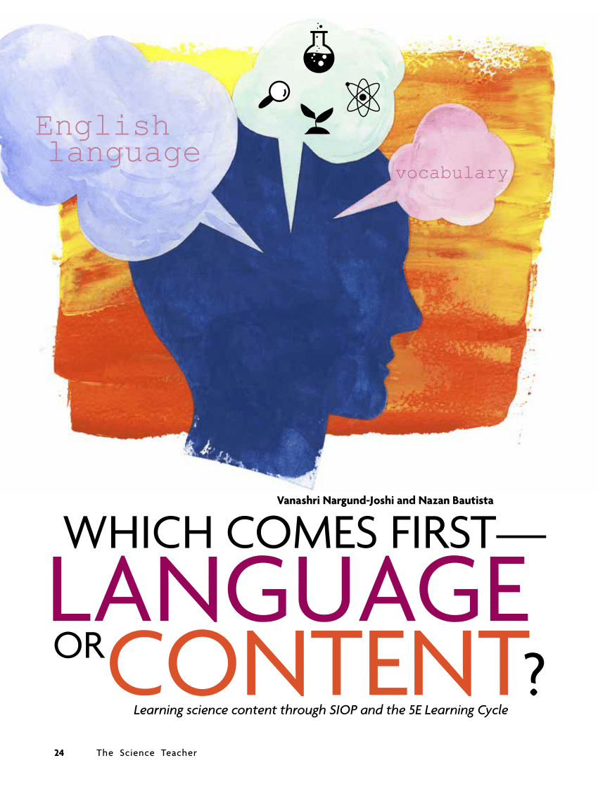 (PDF) Which Comes First--Language or Content?