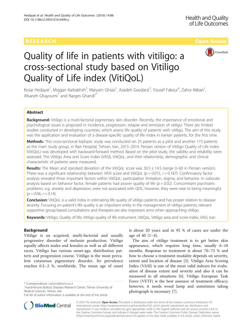 thesis on vitiligo pdf