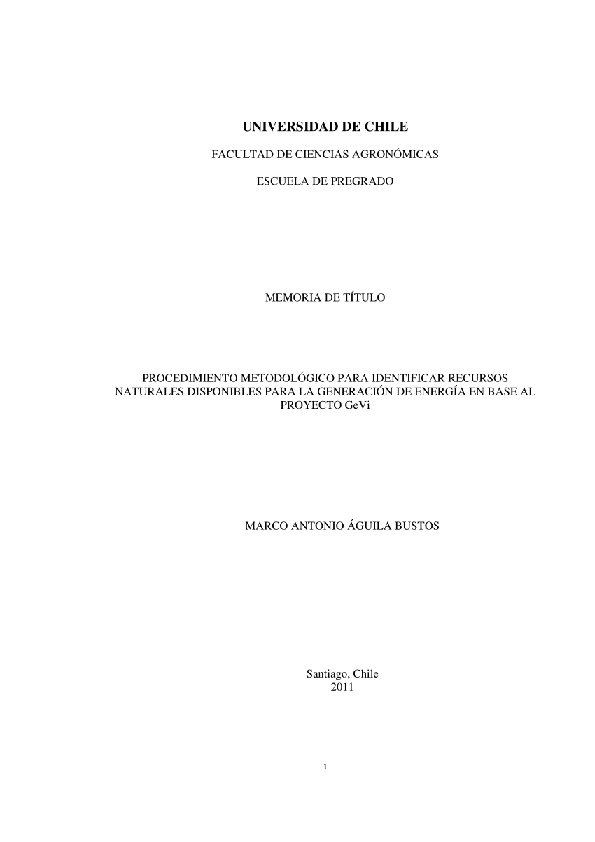 (PDF) PROCEDIMIENTO METODOLÓGICO PARA IDENTIFICAR RECURSOS NATURALES ...