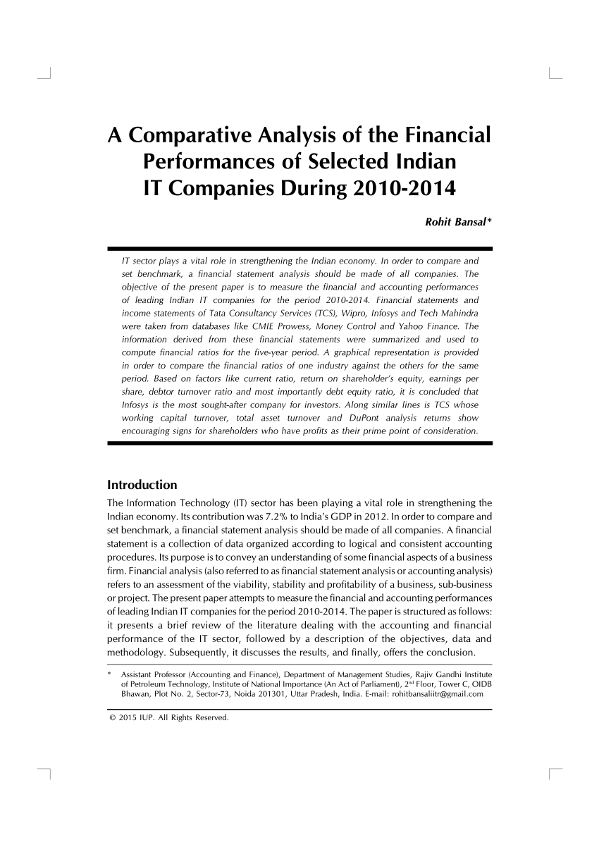 research paper on financial performance analysis pdf