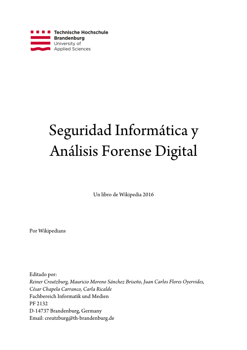 Pdf Seguridad Informática Y Análisis Forense Digital - how to enable a font on roblox description or biography