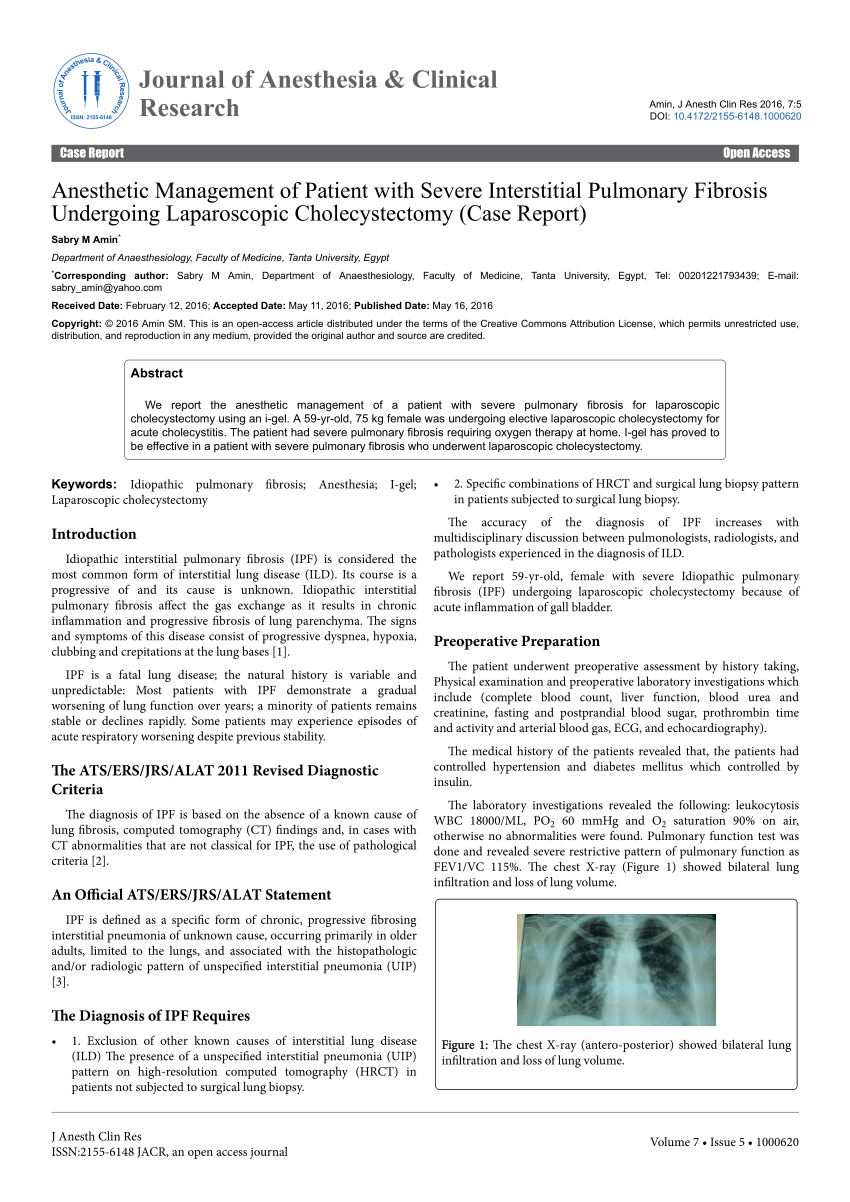 case study pulmonary fibrosis