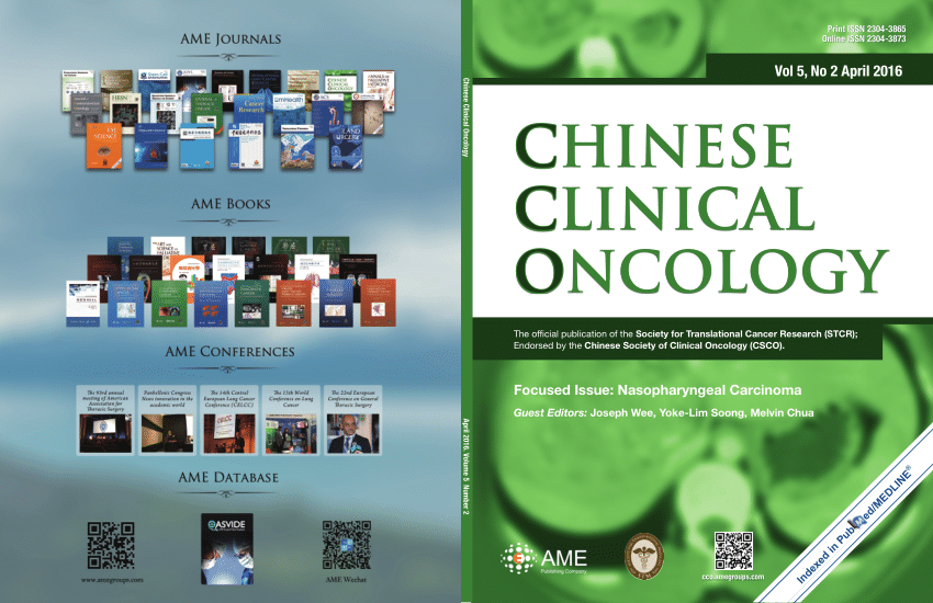 PDF) Chinese Clinical Oncology. Focused Issue : Nasopharyngeal 