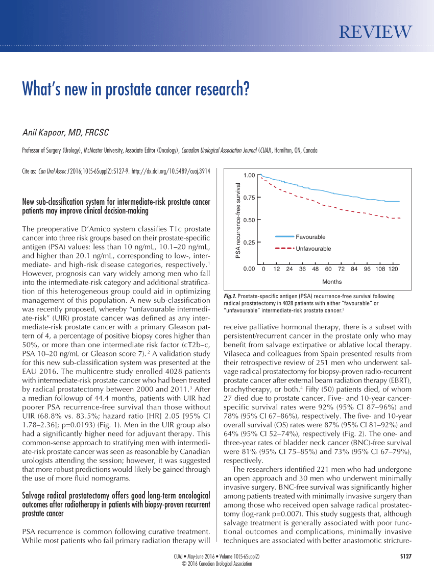 research articles on prostate cancer