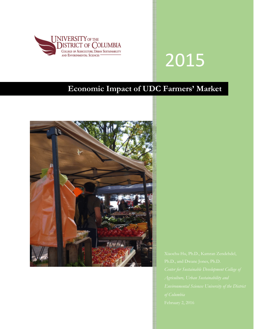 (PDF) UDC Farmers' Market's Economic Contribution