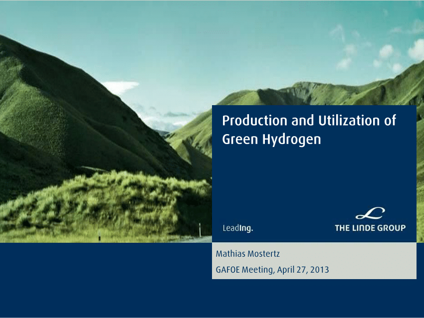 green hydrogen thesis
