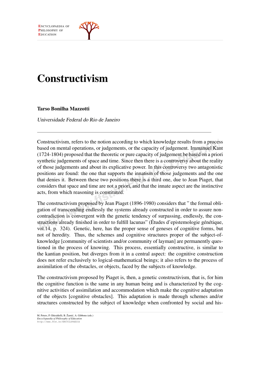 PDF Constructivism