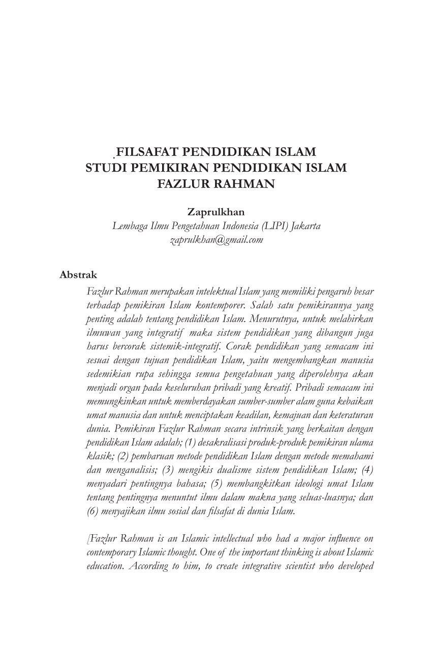 essay tentang pendidikan islam