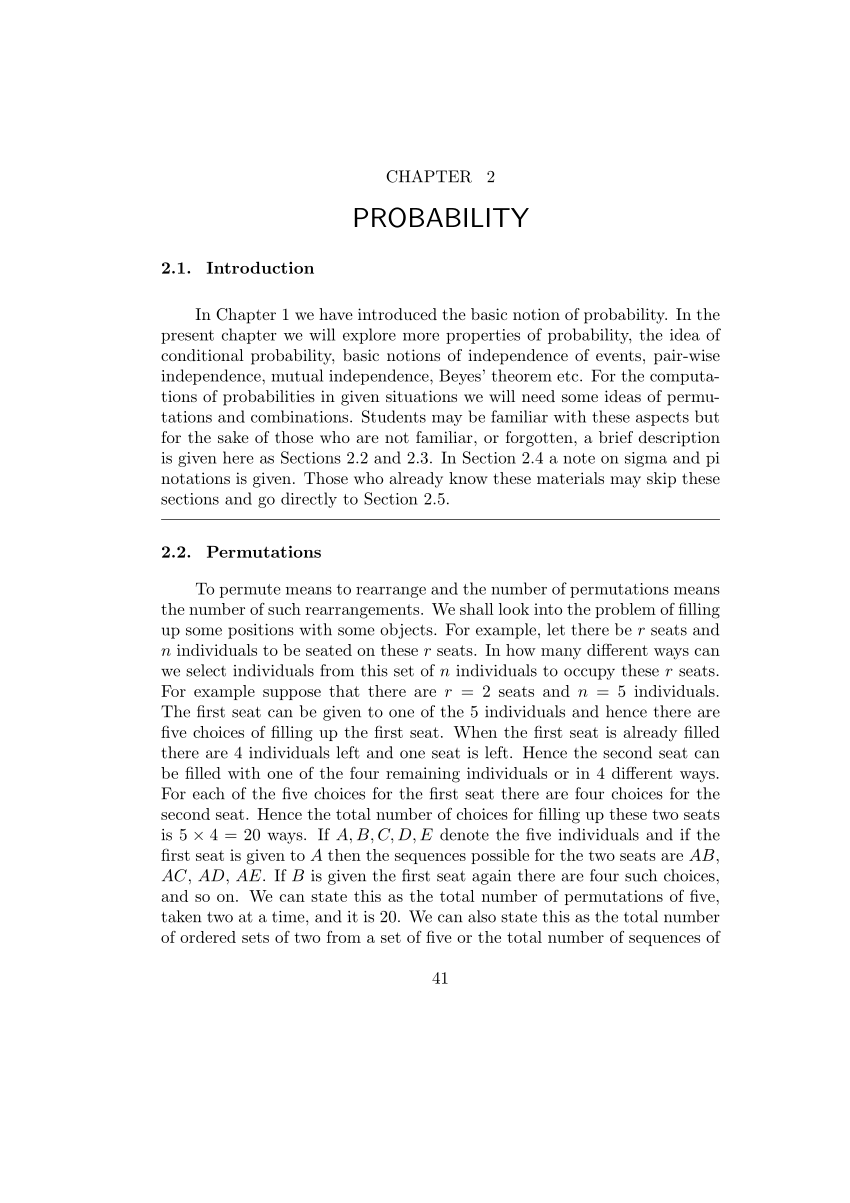 probability research paper pdf