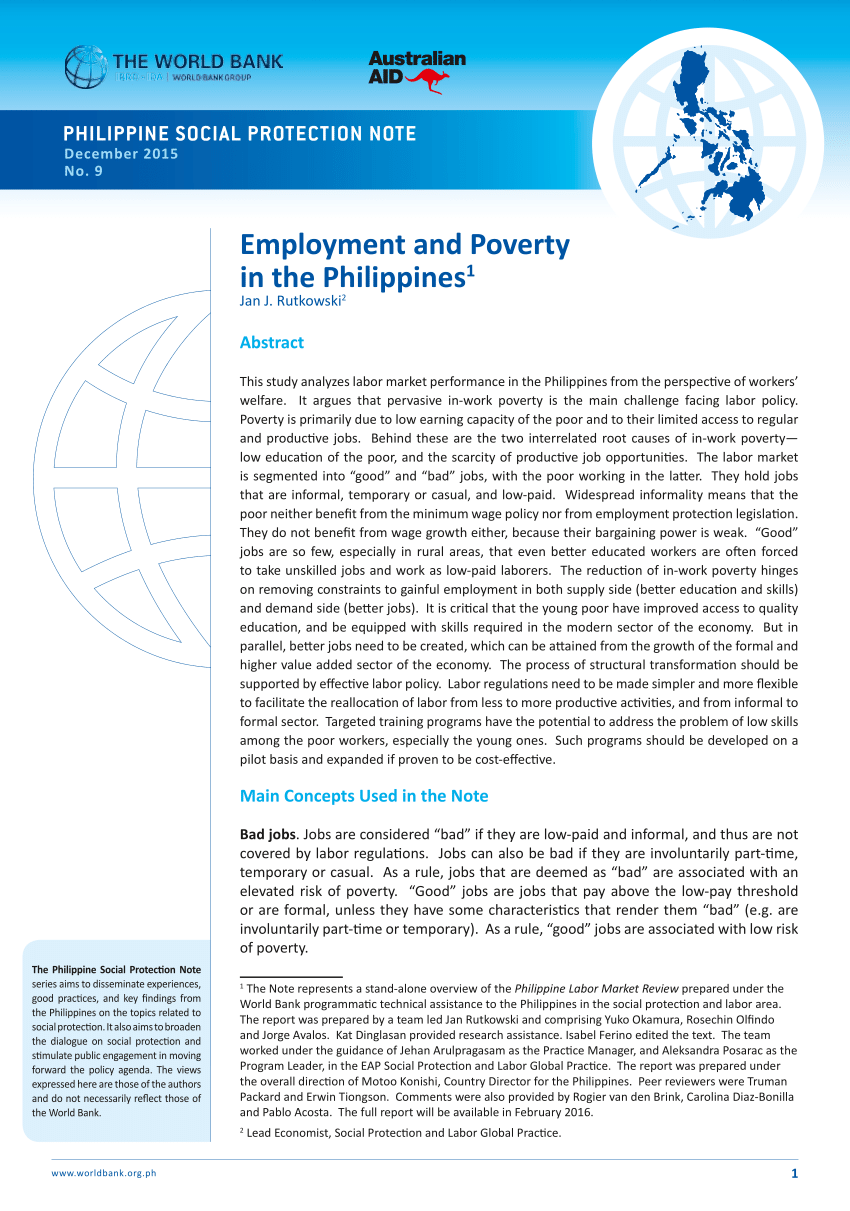 short research proposal about poverty in the philippines