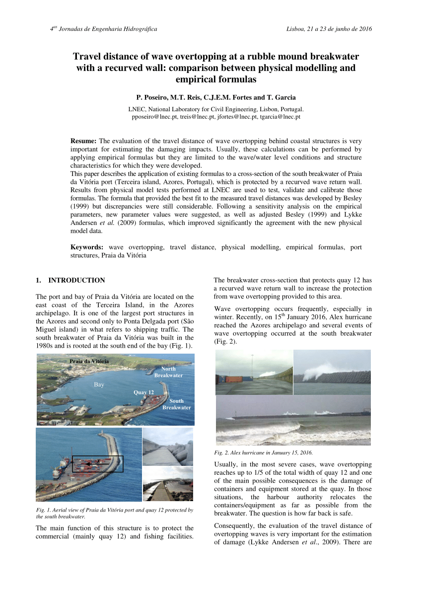formulas for design of rubble mound breakwater