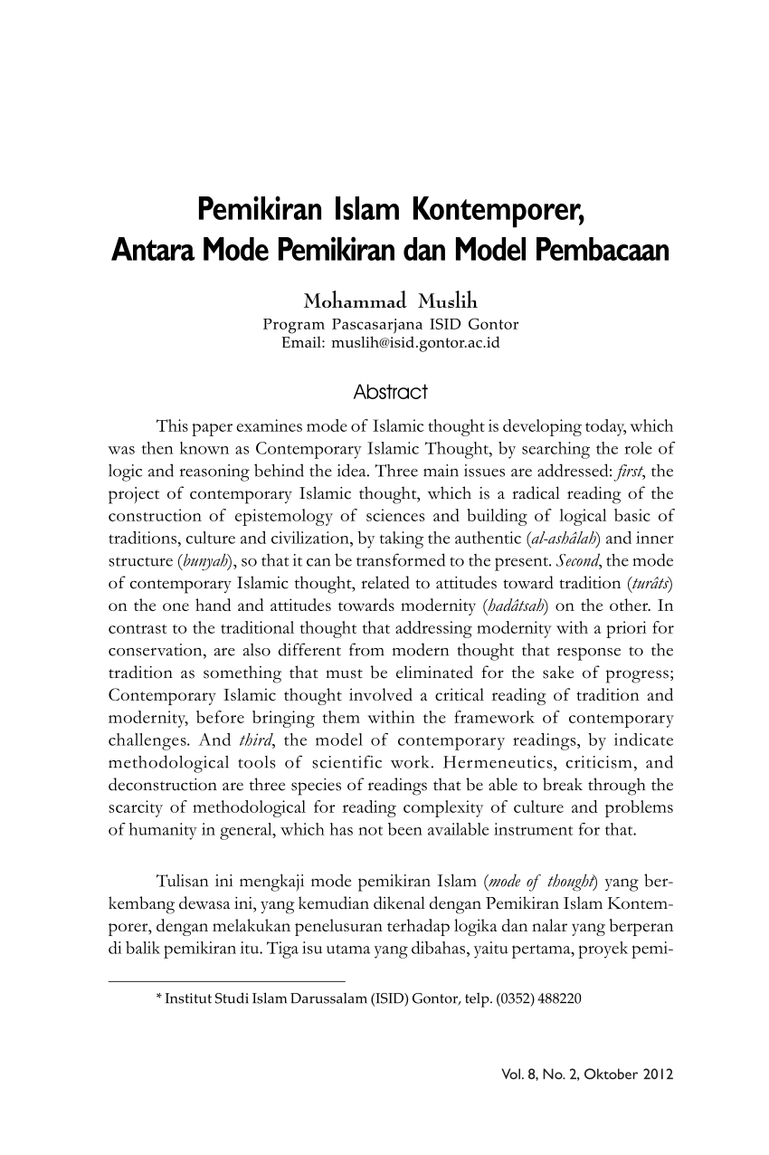 Pdf Buku Politik Islam Kontemporer