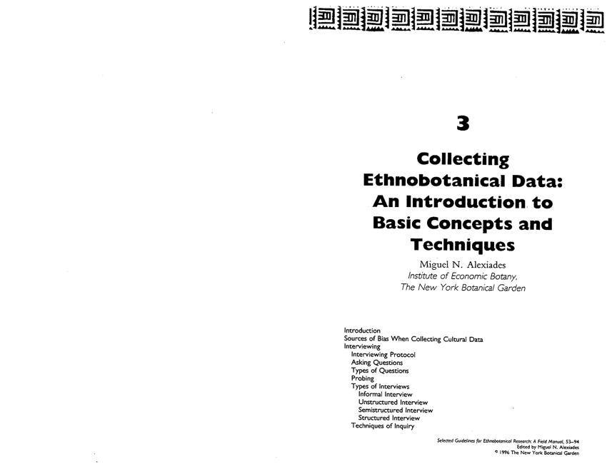 ethnobotany research topics