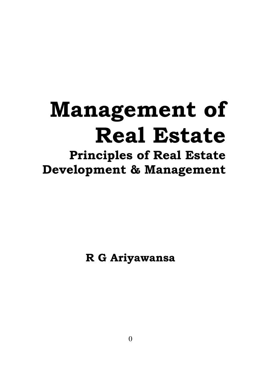 real estate thesis pdf