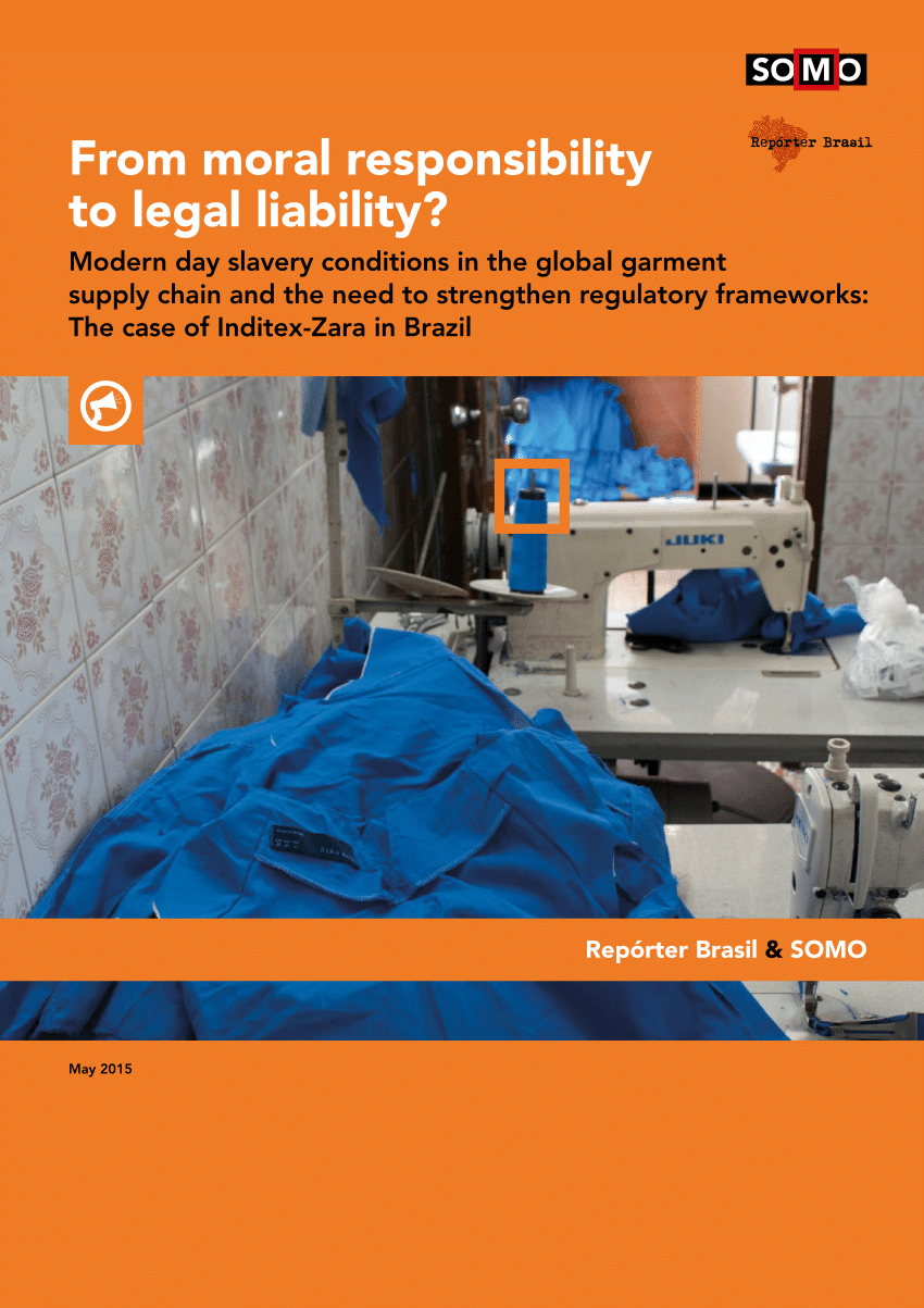 PDF) From moral responsibility to legal liability? Modern day slavery  conditions in the global garment supply chain and the need to strengthen  regulatory frameworks