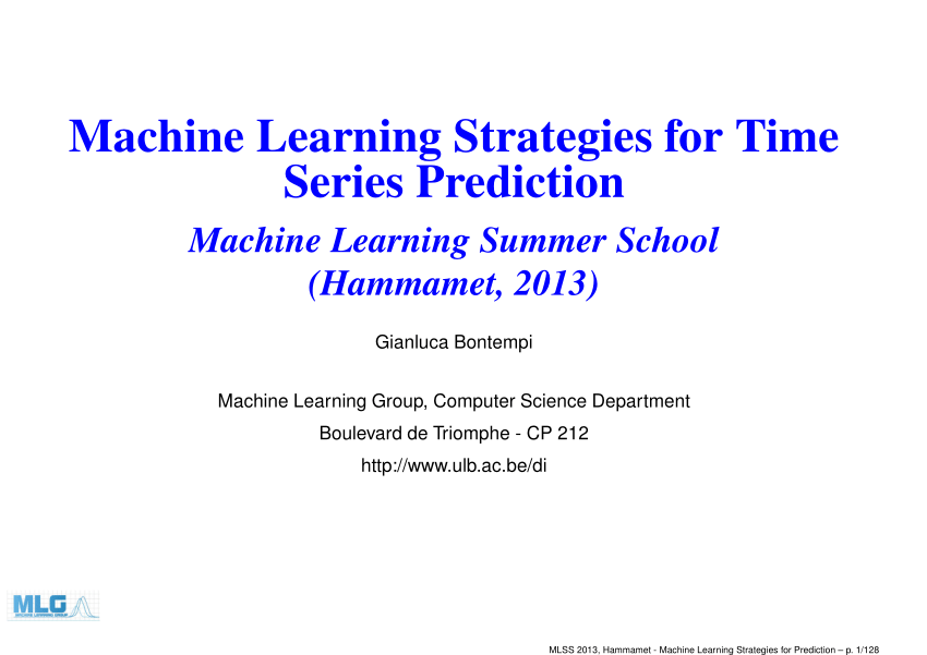 time series in machine learning