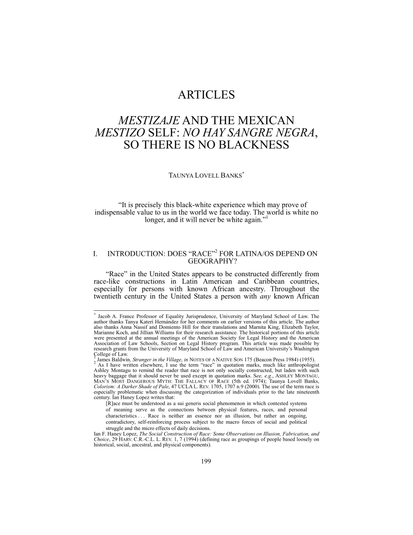 Mestizo' and 'mulatto': Mixed-race identities among U.S. Hispanics