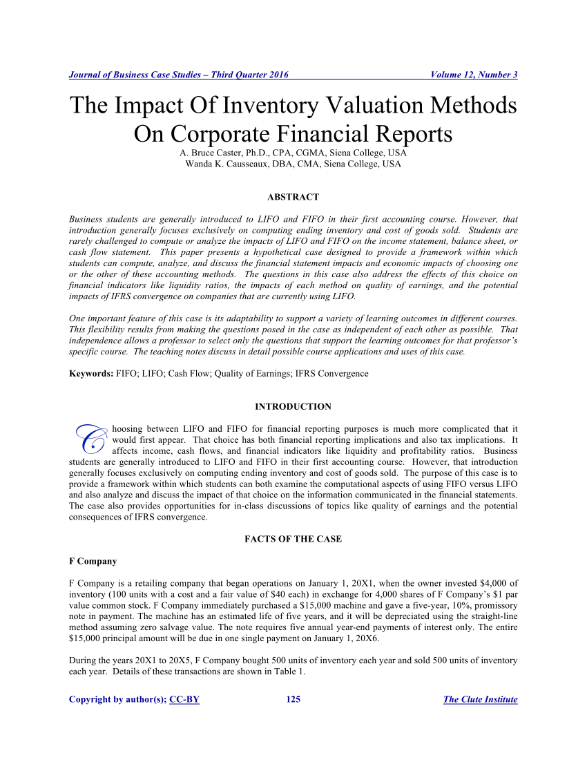 research paper on valuation of company