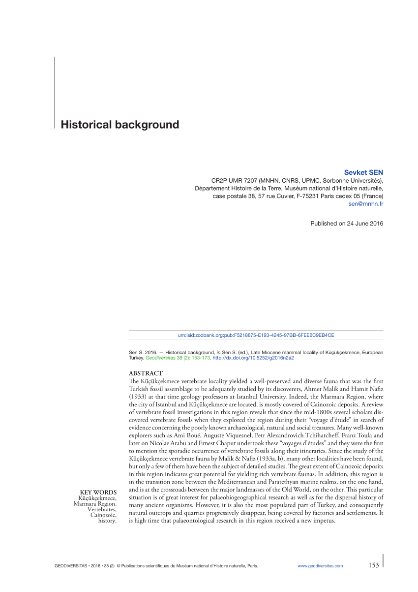 PDF) Historical background