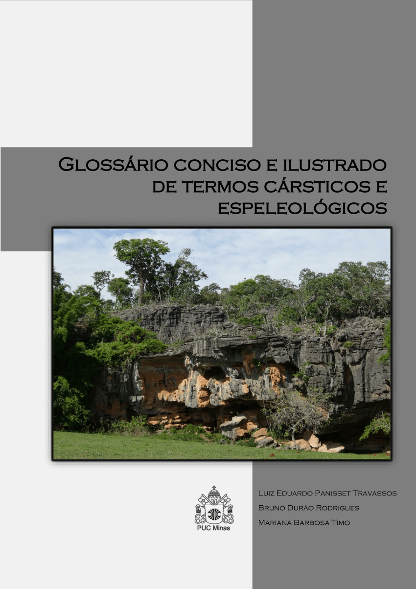 PDF) Glossário conciso e ilustrado de termos cársticos e espeleológi-cos