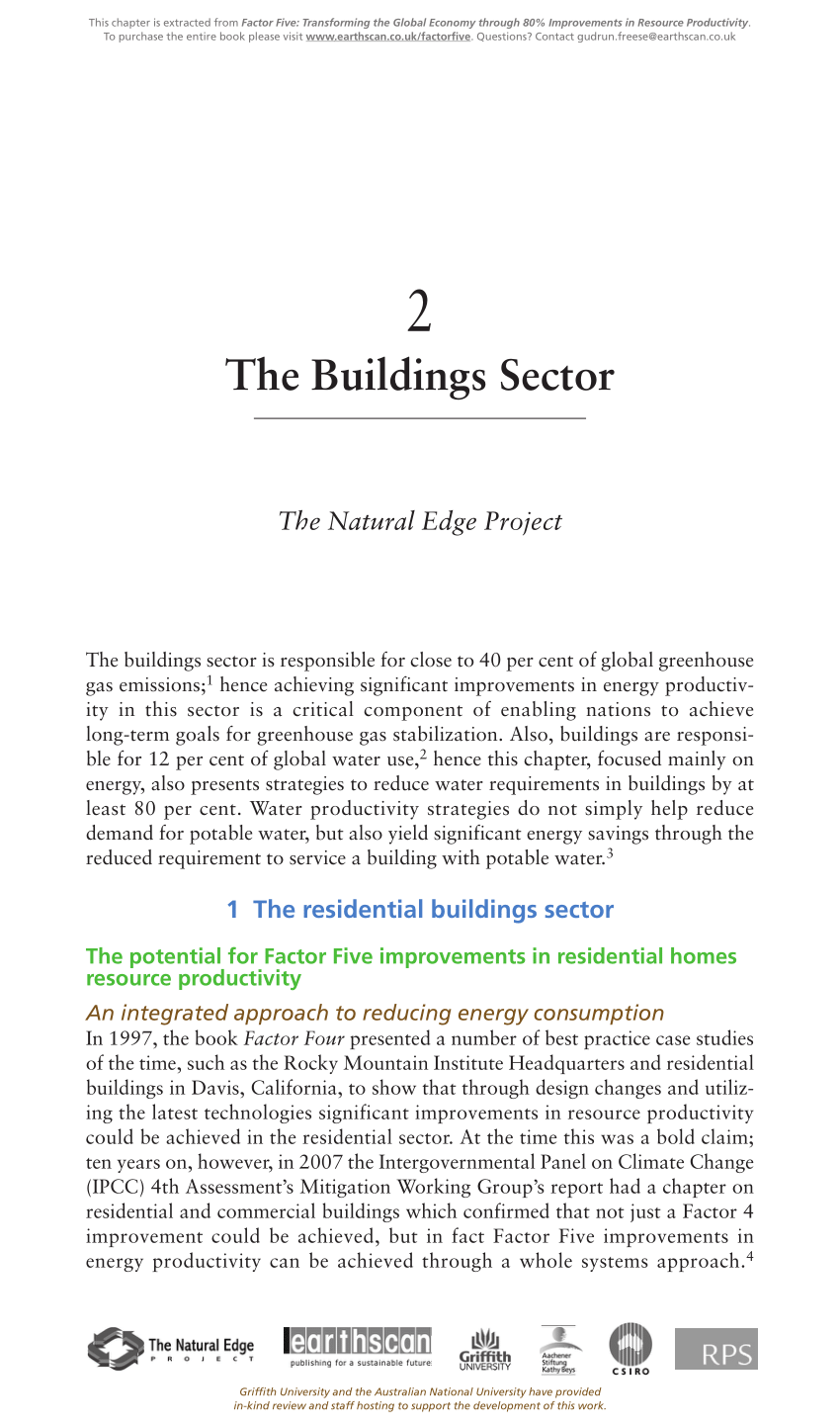 PDF) The Residential Buildings Sector