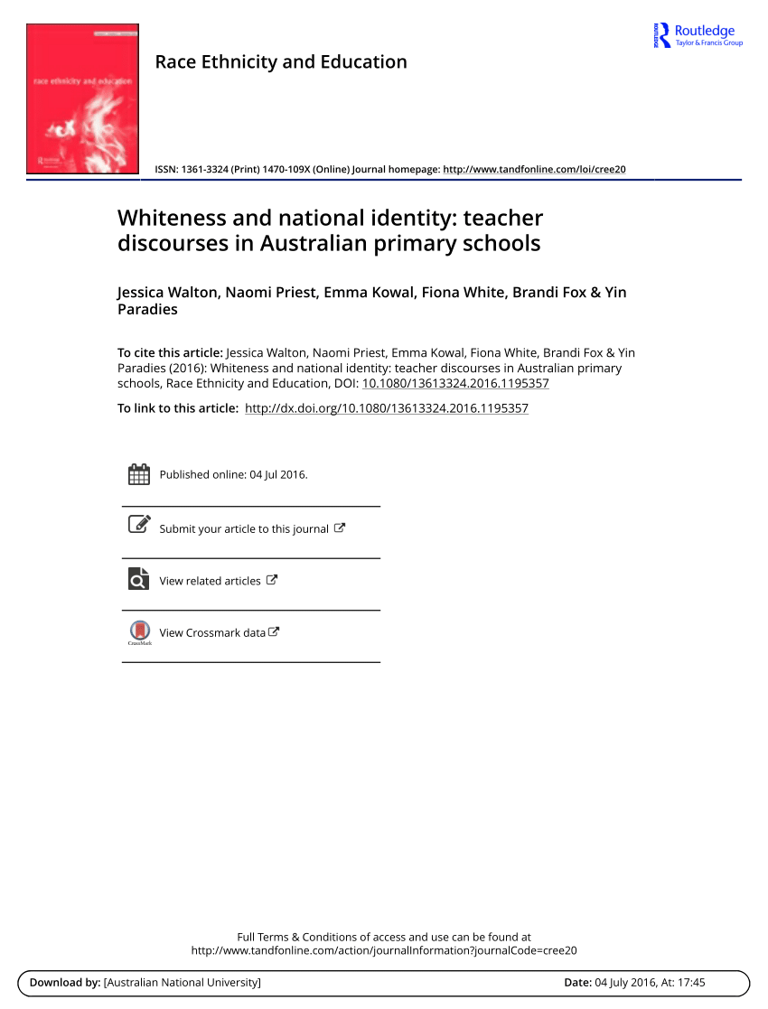 three minute thesis australia about 'whiteness'
