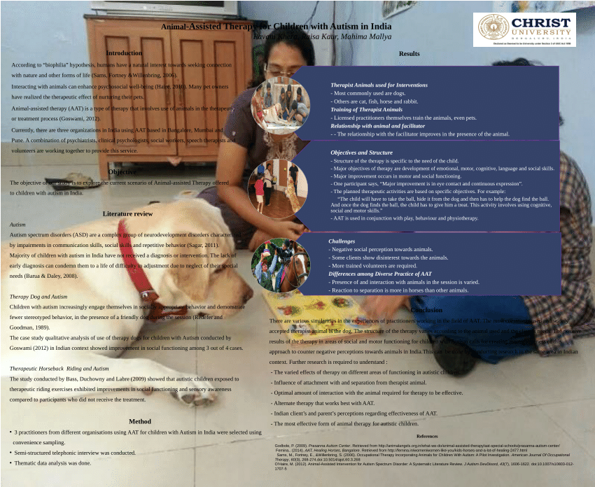 PDF) Animal-Assisted Therapy for Children with Autism in India