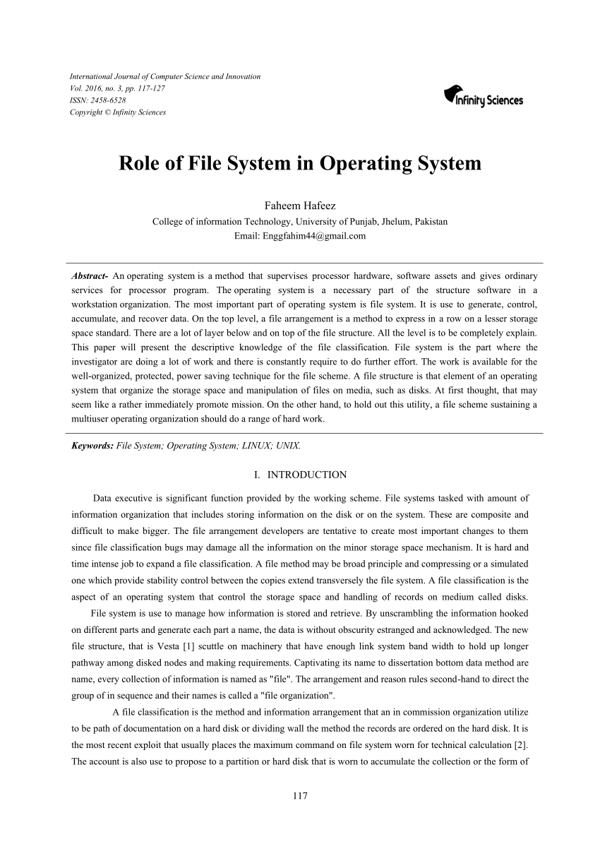 Operating systems research papers