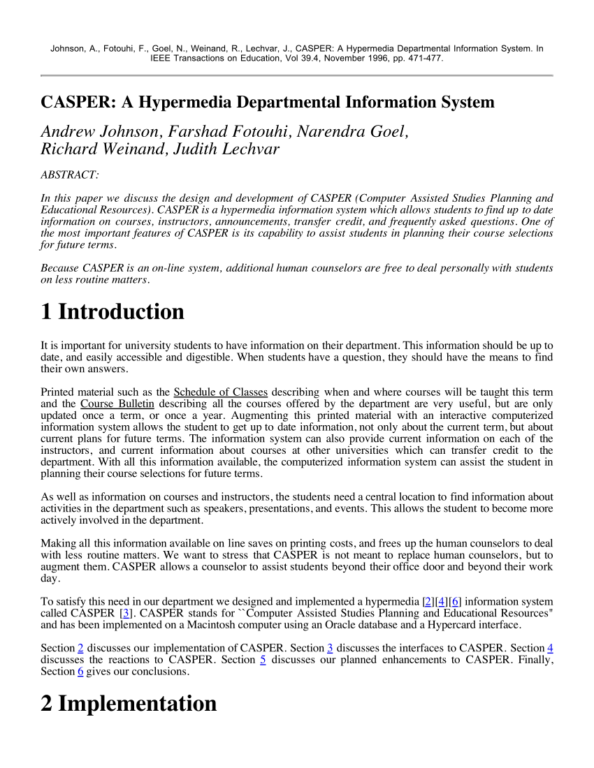 Casper Test Examples