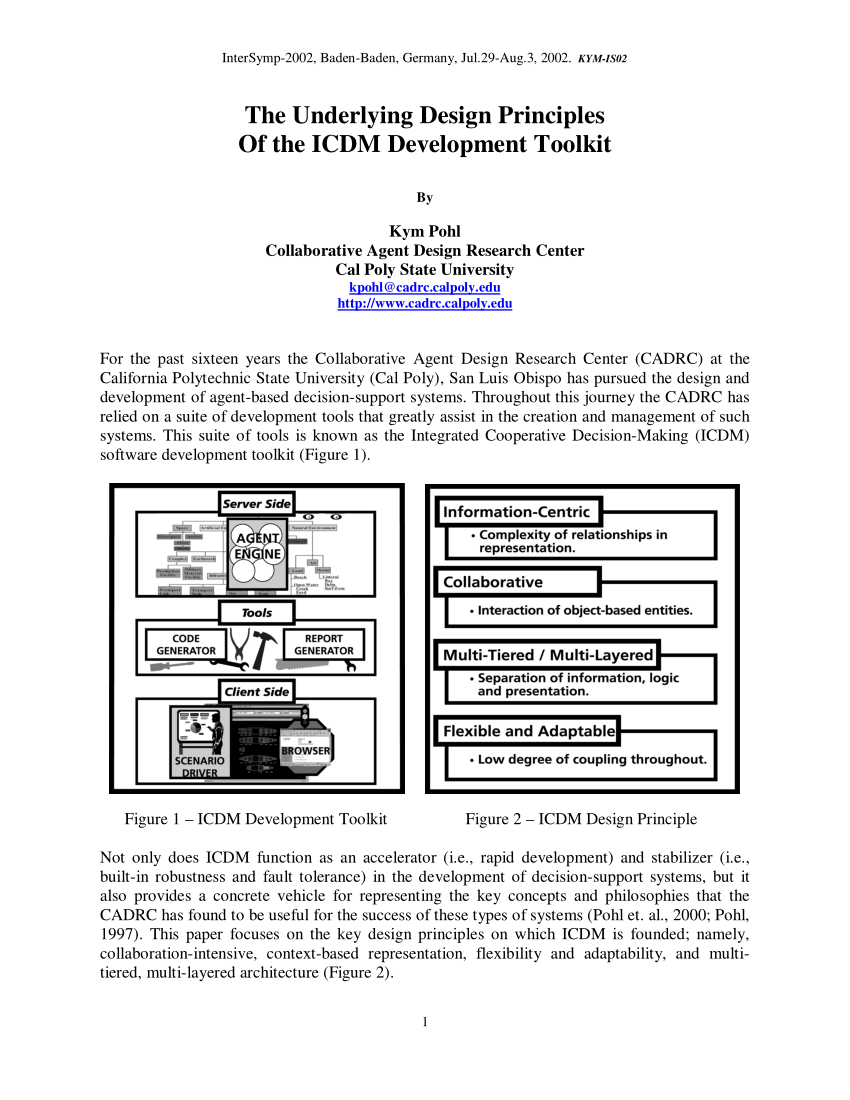 (PDF) The Underlying Design Principles of the ICDM Development Toolkit