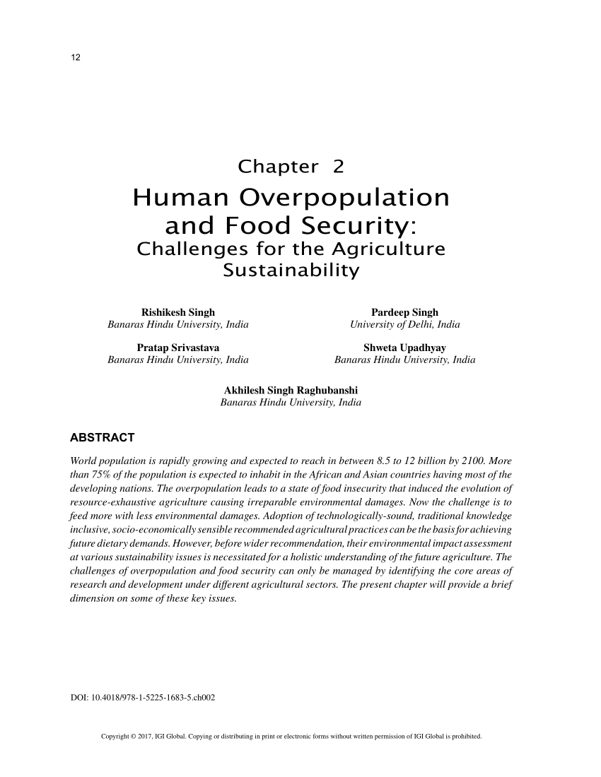 research paper about overpopulation