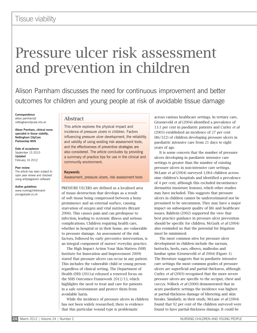 Management of Pressure Ulcers and Fungating Wounds | Oncohema Key