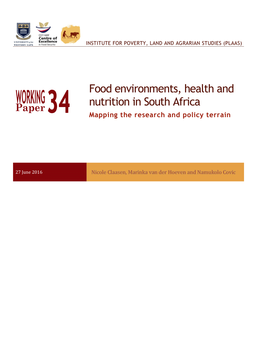 Asu Dietetics Major Map Pdf) Food Environments, Health And Nutrition In South Africa: Mapping The  Research And Policy Terrain