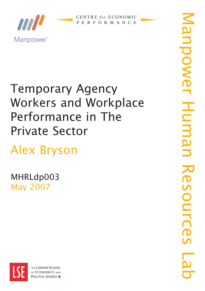 temporary agency workers thesis