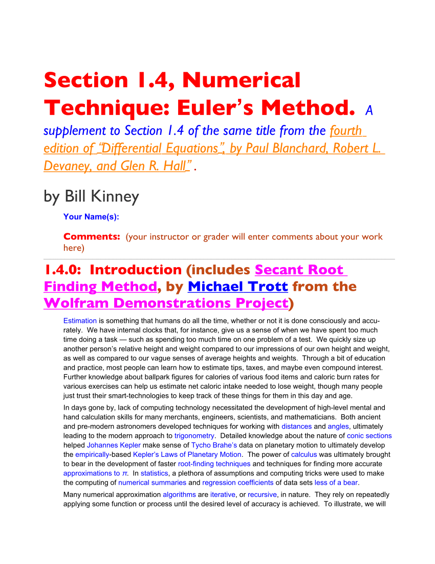 (PDF) PDF Copy: Sec1-4NumericalTechEulersMethodCODEE