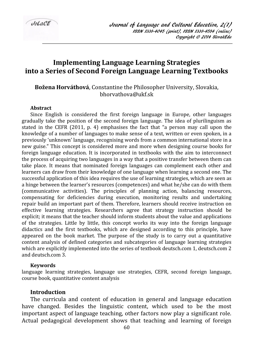 research on foreign language learning